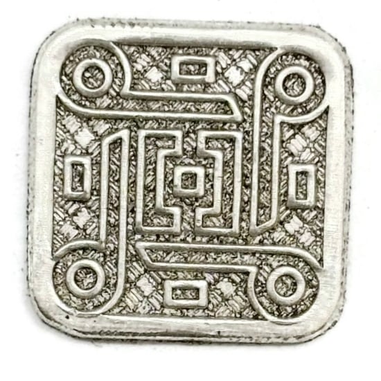 Picture of Fine Silver Stamping "Maze Enamel Design"