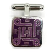 Picture of Fine Silver Stamping "Maze Enamel Design"