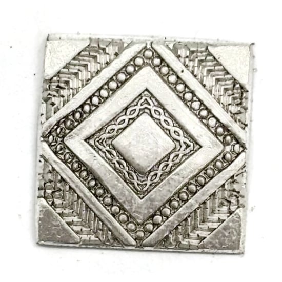 Picture of Fine Silver Stamping "Rhombus Enamel Design"