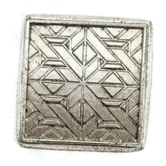 Picture of Fine Silver Stamping "Color Block Pattern for Enameling"