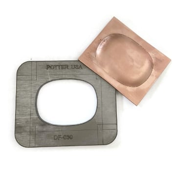 Show details for Dish Former Silhouette Die - 3" Oval Belt Buckle Picture of Dish Former Silhouette Die - 3" Oval Belt Buckle
