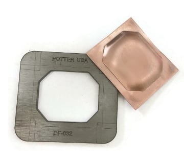 Show details for Dish Former Silhouette Die - 3" Octagon Belt Buckle Picture of Dish Former Silhouette Die - 3" Octagon Belt Buckle