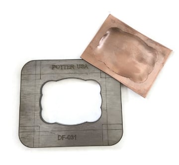 Show details for Dish Former Silhouette Die - 3" Western Belt Buckle Picture of Dish Former Silhouette Die - 3" Western Belt Buckle