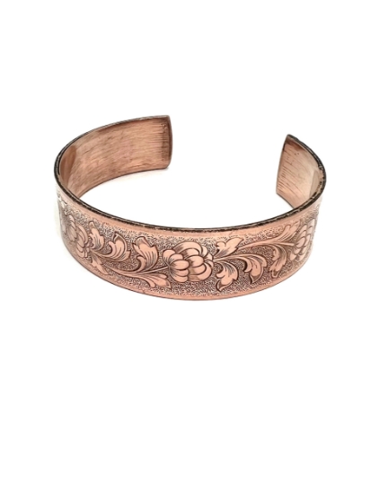 Picture of Flowing carnations copper bracelet