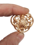 Picture of Art Nouveau Owl Janvier Brass Stampings-2pcs