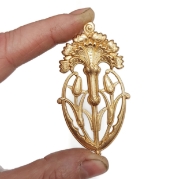 Picture of Royal Carnation Janvier Brass Stampings-2pcs 