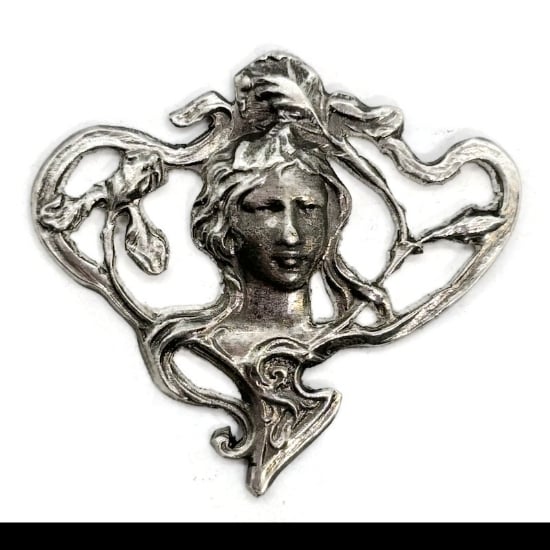 Picture of Sterling Silver Stamping "Surrounded in Flowers"