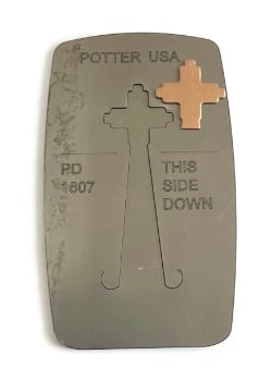 Show details for Pancake Die 1807 - Small New Mexico Style Cross  Picture of Pancake Die 1807 - Small New Mexico Style Cross