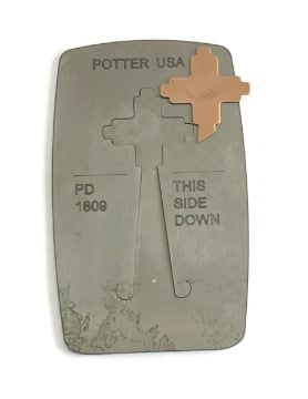 Show details for Pancake Die 1809 - Large New Mexico Style Cross  Picture of Pancake Die 1809 - Large New Mexico Style Cross