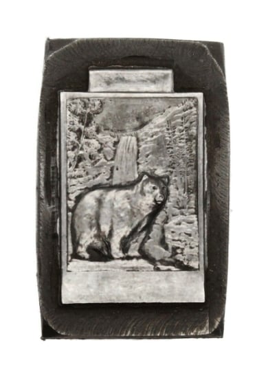 Picture of Impression Die Bear Window