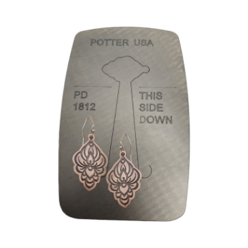 Show details for Pancake Die 1812 Earring Drop A Picture of Pancake Die 1812 Earring Drop A