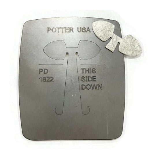 Picture of Pancake Die PD 1822 Fold Over Trillion Pendant