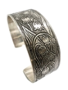 Picture of Lillies of the valley sterling cuff