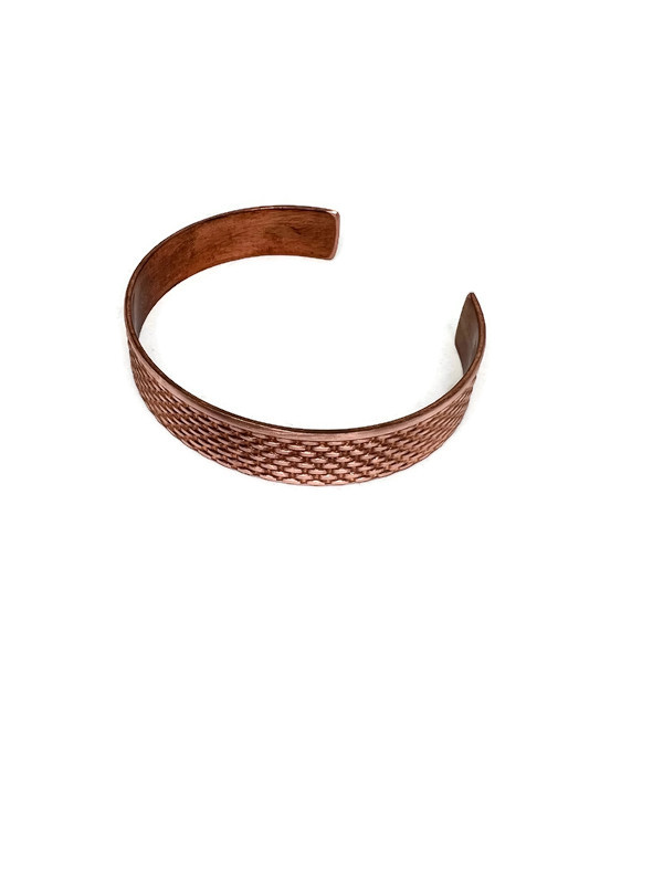 Potter USA Fine Tools. Basket weave copper bracelet