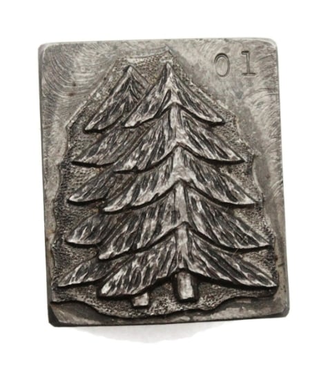 Picture of Impression Die Large Pine Tree Pair