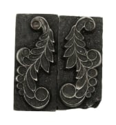 Picture of Impression Die Hand-carved Enamel Leaves