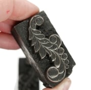 Picture of Impression Die Hand-carved Enamel Leaves