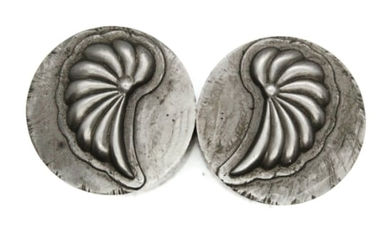 Picture of Impression Die Nautilus Earring Pair