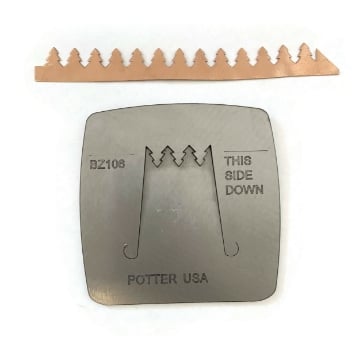 Show details for Pancake Die BZ106 Pointed Christmas Tree Progressive Strip Picture of Pancake Die BZ106 Pointed Christmas Tree Progressive Strip