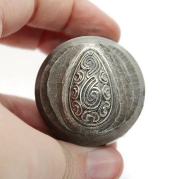 Show details for Impression Die Crescent Swirls Pendant Picture of Impression Die Crescent Swirls Pendant