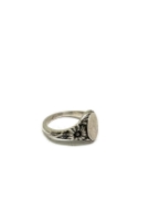 Picture of Sterling silver Larter & Sons floral signet ring size 7