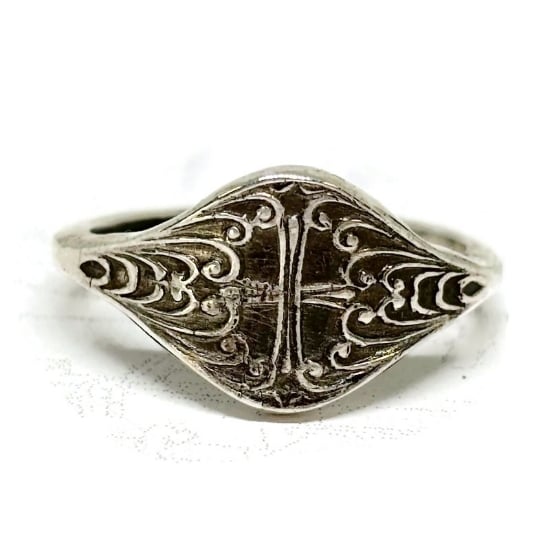 Picture of Sterling Silver Stamping Cross Ring
