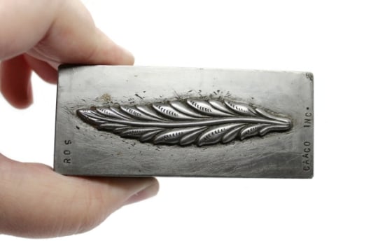 Picture of Impression Die Long Painted Leaf
