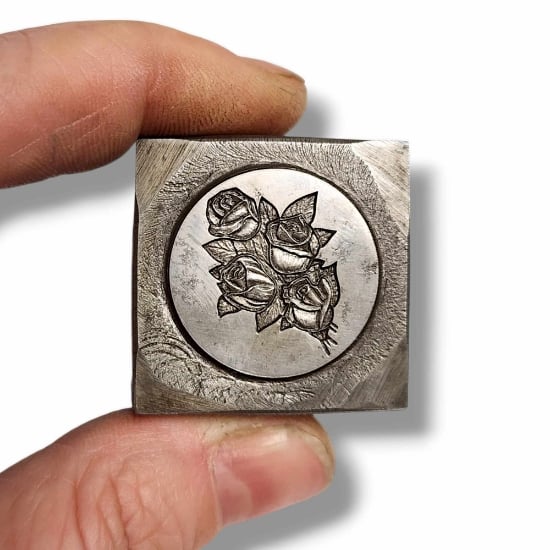 Picture of Impression Die Intaglio Rose Bouquet