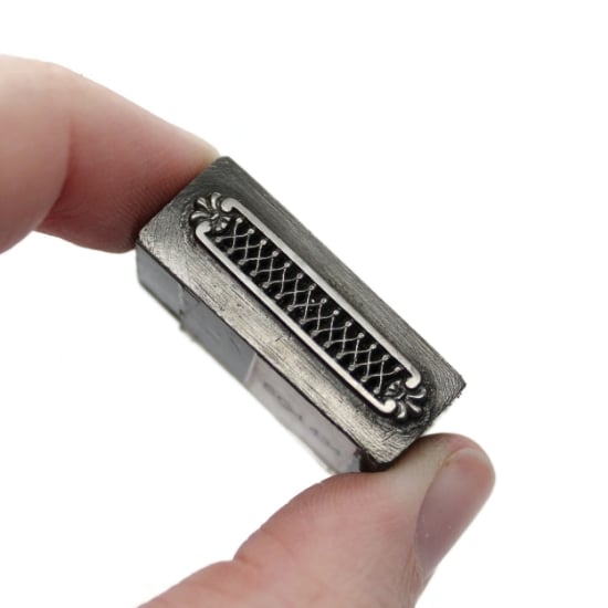 Picture of Impression Die Crosshatching Filigree Bar