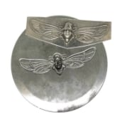 Picture of Winged art nouveau woman sterling silver stamping
