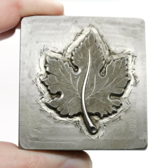 Picture of Impression Die Large Textured Maple Leaf