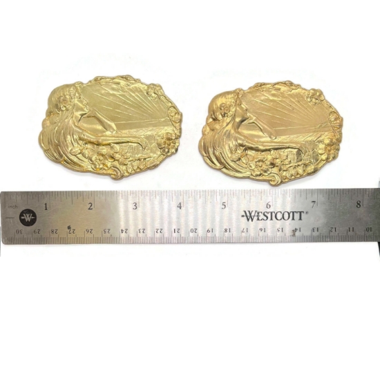 Picture of Large Aurora Janvier Brass Stampings-2pcs