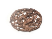 Picture of Dragon in an Oval Janvier Brass Stampings-2pcs