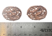 Picture of Dragon in an Oval Janvier Brass Stampings-2pcs