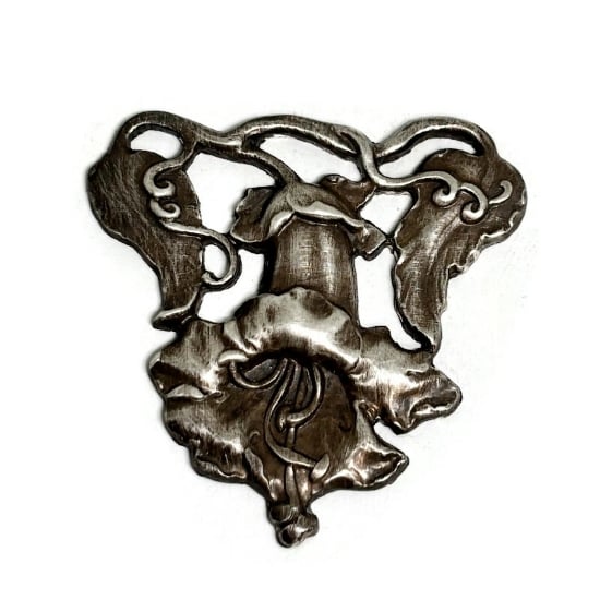 Picture of Sterling Silver Stamping trumpet Flower & Vine