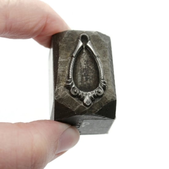 Picture of Impression Die Geometric Accented Teardrop
