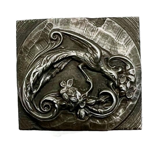 Picture of Impression Die French Bird with Flowers