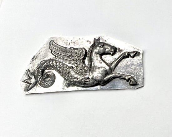 Picture of Hippocampus silver stamping
