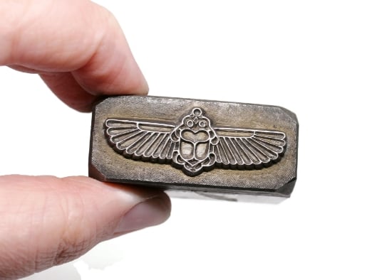 Picture of Impression Die Linework Winged Scarab