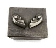 Picture of Impression Die Spiral Wing Earrings