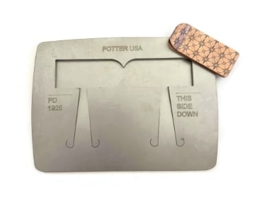 Show details for Pancake Die 1925 Fold-Over Bookmark Picture of Pancake Die 1925 Fold-Over Bookmark