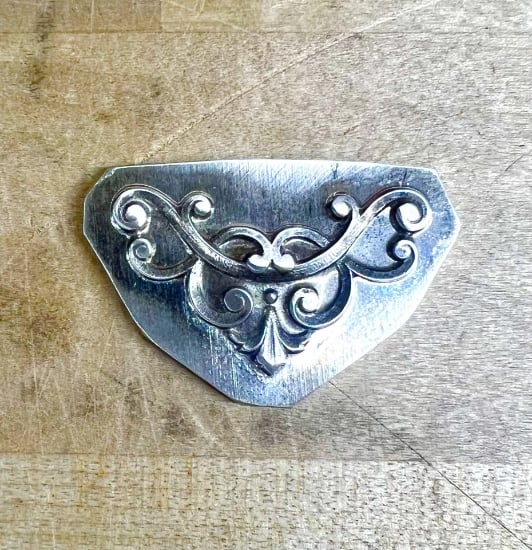 Picture of Silver french lavaliere stamping