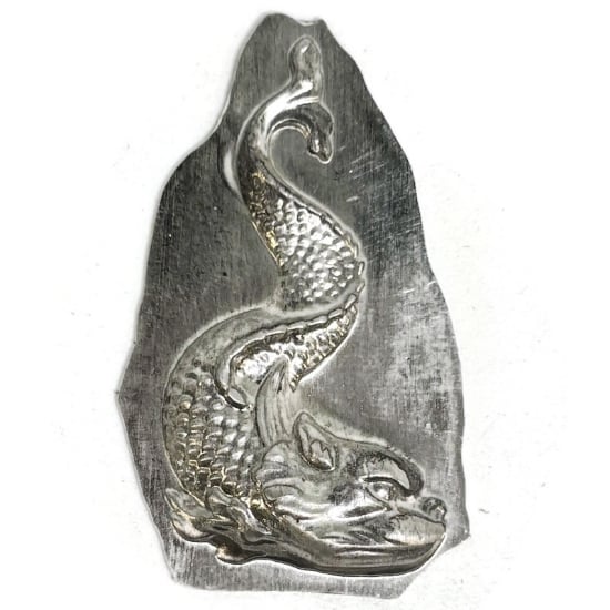 Picture of Sterling Silver Stamping Koi/Dragon Fish (right facing)