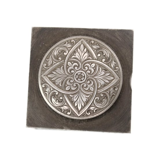 Picture of Impression Die Engraved Acanthus Concho