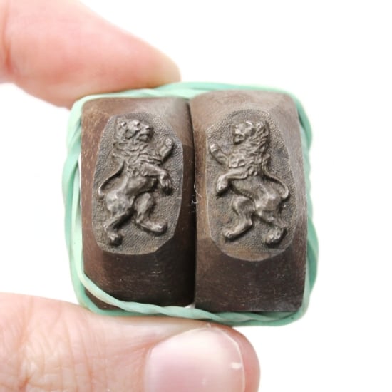 Picture of Impression Die Heraldic Lion Pair