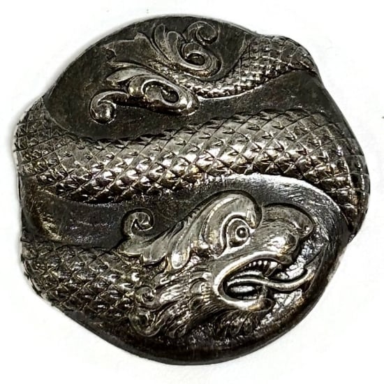 Picture of Sterling Silver Stamping Dragon Locket