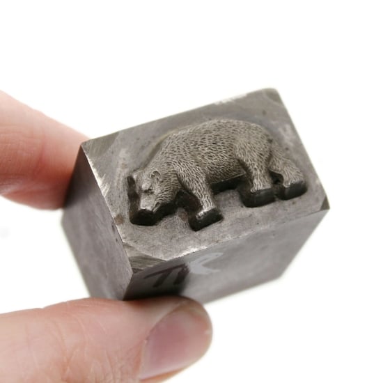 Picture of Impression Die Yellowstone Bear