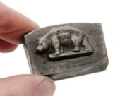 Picture of Impression Die Yellowstone Bear (with Text)