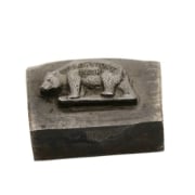 Picture of Impression Die Yellowstone Bear (with Text)