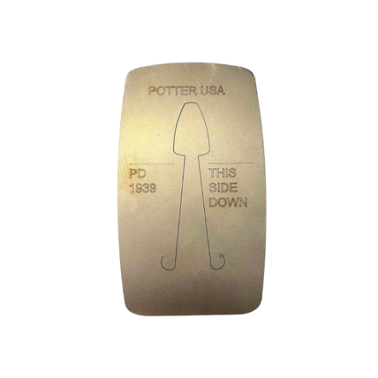 Picture of Pancake Die 1939 Medium Shield Earring